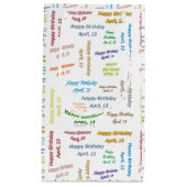 13. April Geburtstagsgeschenktasche Kleine Geschenktüte (Vorderseite)