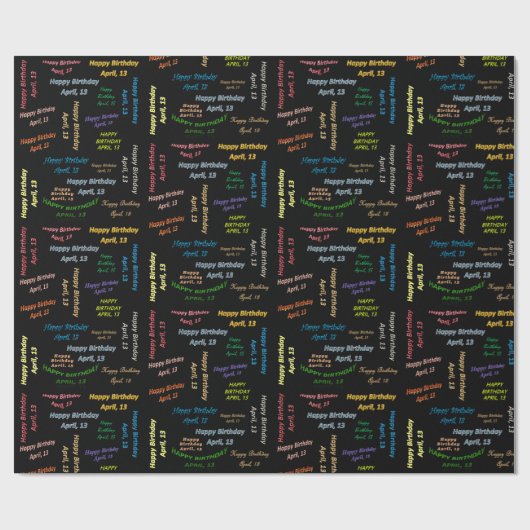 13. April Geschenkpapier (Flach)