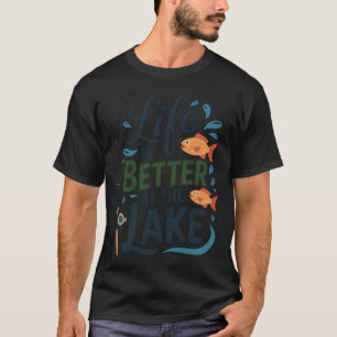 13 Arten von Süßwasserfisch Geschenkdesign Angeln T-Shirt