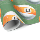 13 Ball Painted Pattern Geschenkpapier (Rolleneckpunkt)