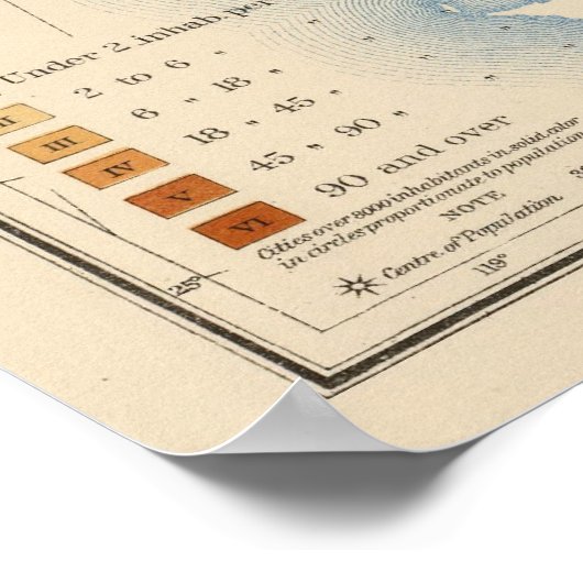 13 Bevölkerung 1900 Poster (Ecke)