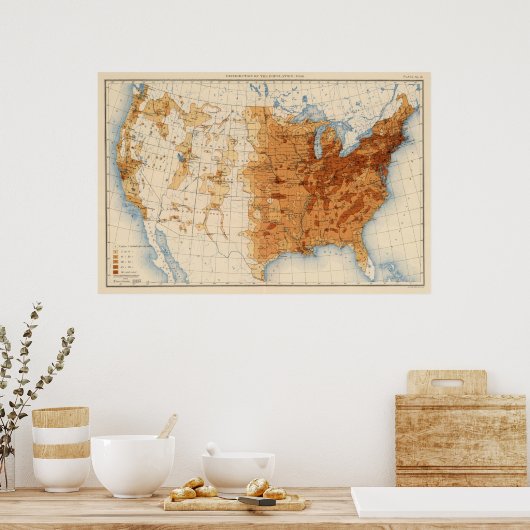 13 Bevölkerung 1900 Poster (Küche)