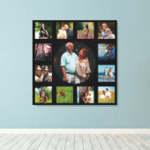 13 Bildfamilie Instagram Collage Black Background Leinwanddruck (Insitu (Holzboden))