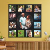 13 Bildfamilie Instagram Collage Black Background Leinwanddruck (Insitu (Wohnzimmer))