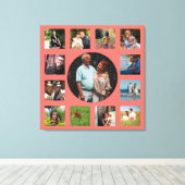 13 Bildfamilie - Instagram Collage Leinwanddruck (Insitu (Holzboden))