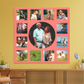 13 Bildfamilie - Instagram Collage Leinwanddruck (Insitu (Wohnzimmer))
