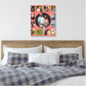 13 Bildfamilie - Instagram Collage Leinwanddruck (Insitu (Schlafzimmer))