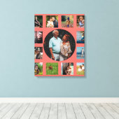 13 Bildfamilie - Instagram Collage Leinwanddruck (Insitu (Holzboden))