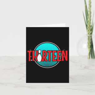 13 Bowling Geburtstag 13 Jahre Junge Birthda Karte