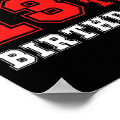 13. Boxing Geburtstagsparty Dreizehnjähriger Boxer Poster (Ecke)