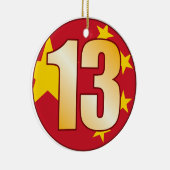 13 CHINA Gold Keramikornament (Rechts)