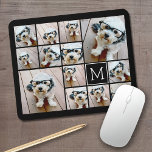 13 Collage Monogramm schwarz - Farbe bearbeiten Mousepad<br><div class="desc">Ein Design mit einem einfachen Hintergrund. Nutzen Sie bis zu dreizehn quadratische Fotos,  um ein einzigartiges und persönliches Geschenk zu kreieren. Wenn Sie die Bilder anpassen müssen,  klicken Sie auf das Werkzeug anpassen,  um Änderungen vorzunehmen.</div>