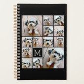 13 Collage Monogramm schwarz - Farbe bearbeiten Planer (Vorderseite)