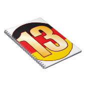 13 DEUTSCHLAND Gold Notizblock (Rechte Seite)