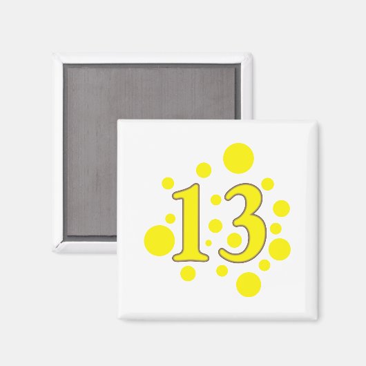 13-dreizehn magnet (Vorderseite/Rückseite)