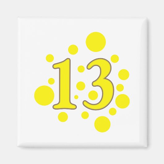 13-dreizehn magnet (Vorne)