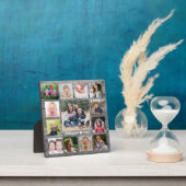 13 Familienfoto Collage Template Grau Wood Fotoplatte (InSitu)