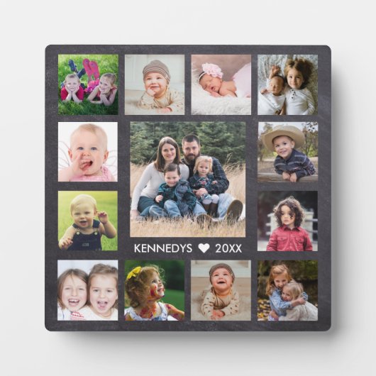 13 Familienfotocollage Erstellen Sie Ihre eigene T Fotoplatte (Vorderseite)