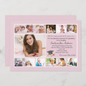 13 Foto Abschluss Collage (Benutzerdefiniert) Einladung (Vorne/Hinten)