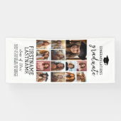 13 Foto Collage Abschluss Moderner Minimal weiß Banner (Horizontal)