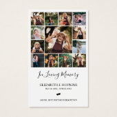 13 Foto Collage Beerdigung Gedenkkarten (Vorderseite)