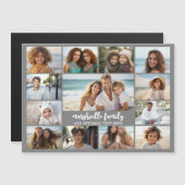13 Foto-Collage Optional Text -- Familie - Magnet (Vorne/Hinten)