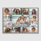 13 Foto-Collage Optional Text -- Familie - Magnet (Vorderseite)