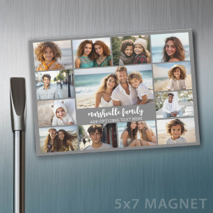 13 Foto-Collage Optional Text -- Familie - Magnet