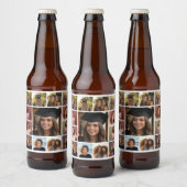 13 Foto Instagram Collage mit grünem Hintergrund Bierflaschenetikett (Flaschen)