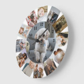 13 Foto von Klebeband Personalized Große Wanduhr (Winkel)