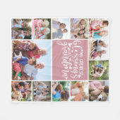 13 FotoCollage Oma Beste Segnungen Fleecedecke (Vorderseite (Horizontal))