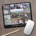 13 FotoCollage Optionaler Text — KANN Schwarz bear Mousepad<br><div class="desc">13 Foto Collage in einem Layout, das ein großes Foto in der Mitte enthält. Fügen Sie Ihre Lieblings-Bilder zu dieser lustigen Vorlage. Sie können quadratische Fotos oder beliebige Foto für dieses Raster verwenden. — Der schwarze Hintergrund kann geändert werden, wenn Sie den erweiterten Designbereich besuchen. Schriftart kann auch gewechselt werden....</div>