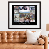 13 FotoCollage Optionaler Text — KANN Schwarz bear Poster