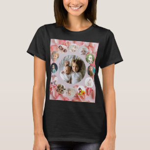 13 Fotos Collage Personalisiert Name rosy T-Shirt