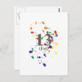 13. Freitag Postkarte (Vorne/Hinten)