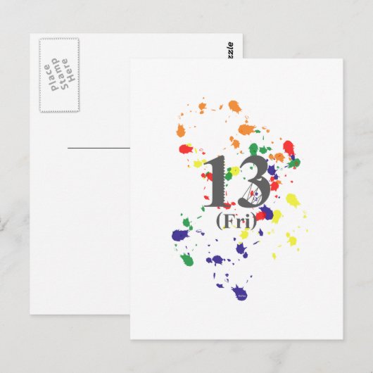 13. Freitag Postkarte (Vorne/Hinten)
