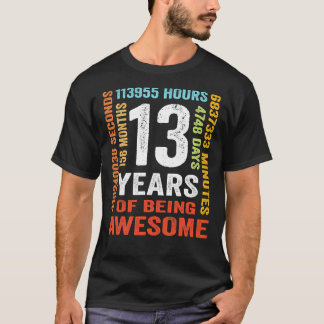 13. Geburtstag 13 Jahre alt Vintage 156 Monate Jun T-Shirt