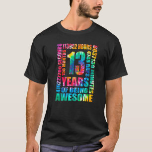 13. Geburtstag 13 Jahre alte Gefärbte Krawatte Hip T-Shirt