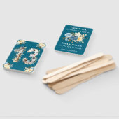 13. Geburtstag Aquamarine Foto Collage Blume Gelb Fächer (Non-assembled)