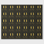 13. Geburtstag ~ Art Deco Inspiriert Look "13", Na Geschenkpapier (Flach)
