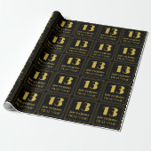 13. Geburtstag ~ Art Deco Inspiriert Look "13", Na Geschenkpapier (Ungerollt)