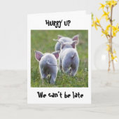 **13. GEBURTSTAG*** AUS RUNAWAY FUN LIEBING PIGS KARTE (Gelbe Blume)