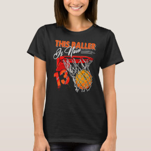 13. Geburtstag Basketball 13 Jährige Kinder T-Shirt