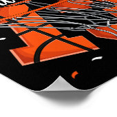 13. Geburtstag Basketball Boys Poster (Ecke)