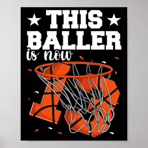 13. Geburtstag Basketball Boys Poster