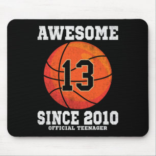 13. Geburtstag Basketball Fan 13 Jahre alt Offizie Mousepad