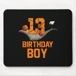 13. Geburtstag Basketball Jersey 13 Jahre alter Bo Mousepad