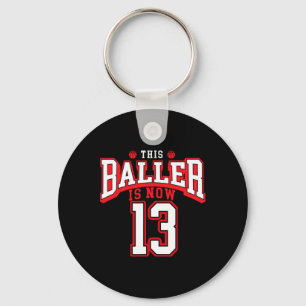 13. Geburtstag Basketball Lover 13 Jahre alter Tag Schlüsselanhänger