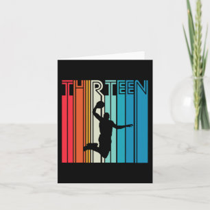 13. Geburtstag Basketball Lover Geschenk 13 Jahre Karte