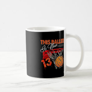 13. Geburtstag Basketball Spaß 13 Jahre Altes Kind Kaffeetasse